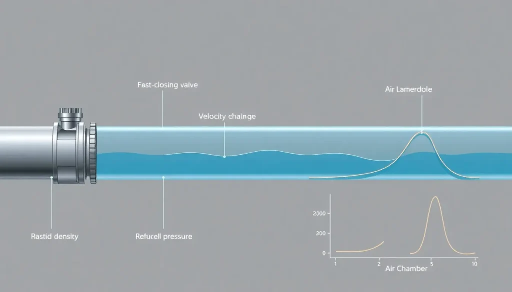 Featured image for Water Hammer: How to Calculate Surge Pressure and Control It — Sizing, Piping & System Design