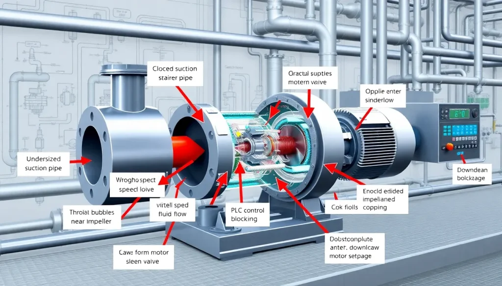 Featured image for Why Your Pump Has Low Flow or Low Pressure: 12 Causes to Check — Troubleshooting & Failure Analysis