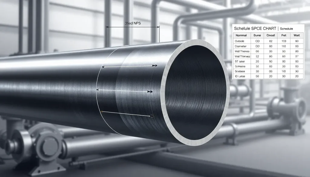 Featured image for Steel Pipe Schedule Chart: Nominal Sizes, Wall Thickness, and Inside Diameters — Sizing, Piping & System Design